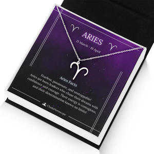 Aries Zodiac Sign Necklace