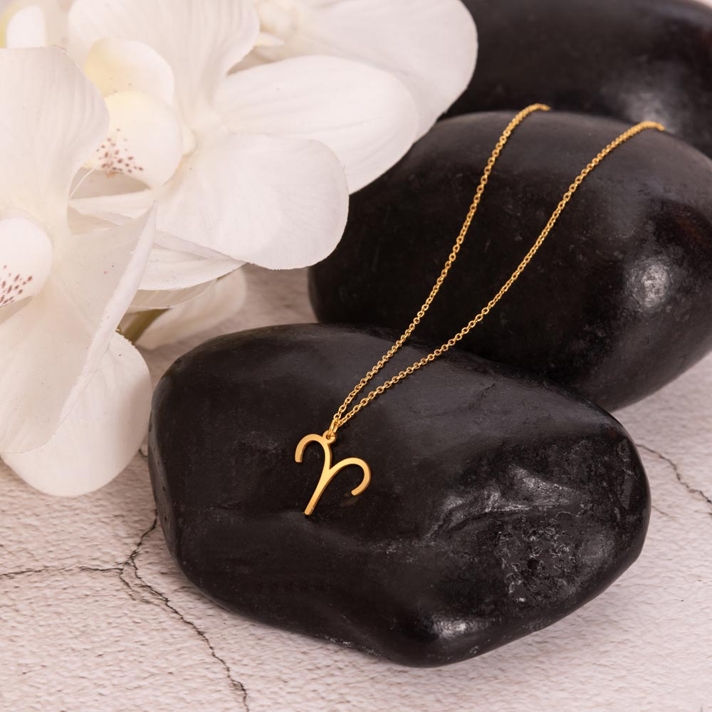 Aries Zodiac Sign Necklace