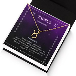 Taurus Zodiac Sign Necklace