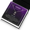 Gemini Zodiac Sign Necklace