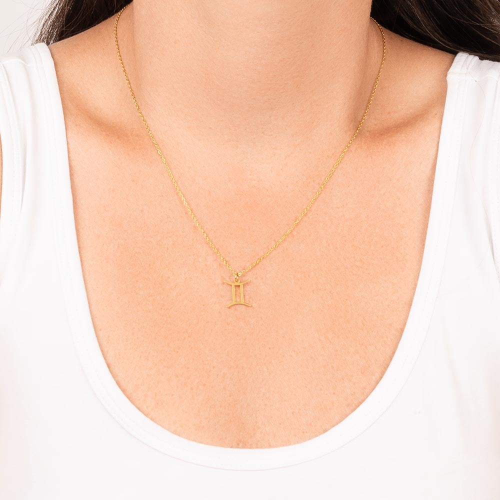 Gemini Zodiac Sign Necklace