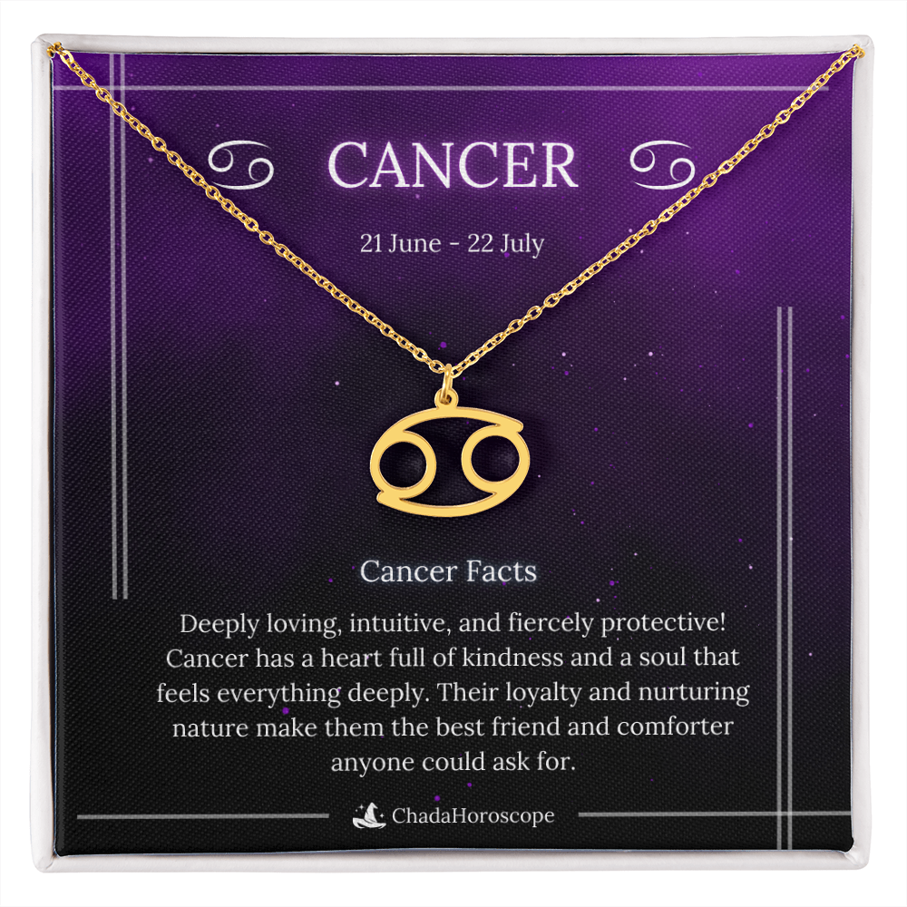 Cancer Zodiac Sign Necklace