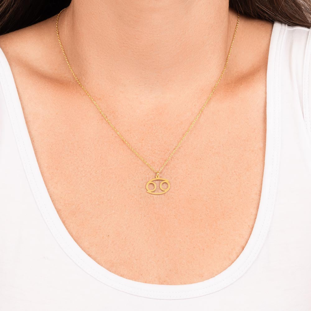 Cancer Zodiac Sign Necklace