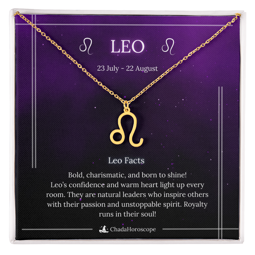 Leo Zodiac Sign Necklace