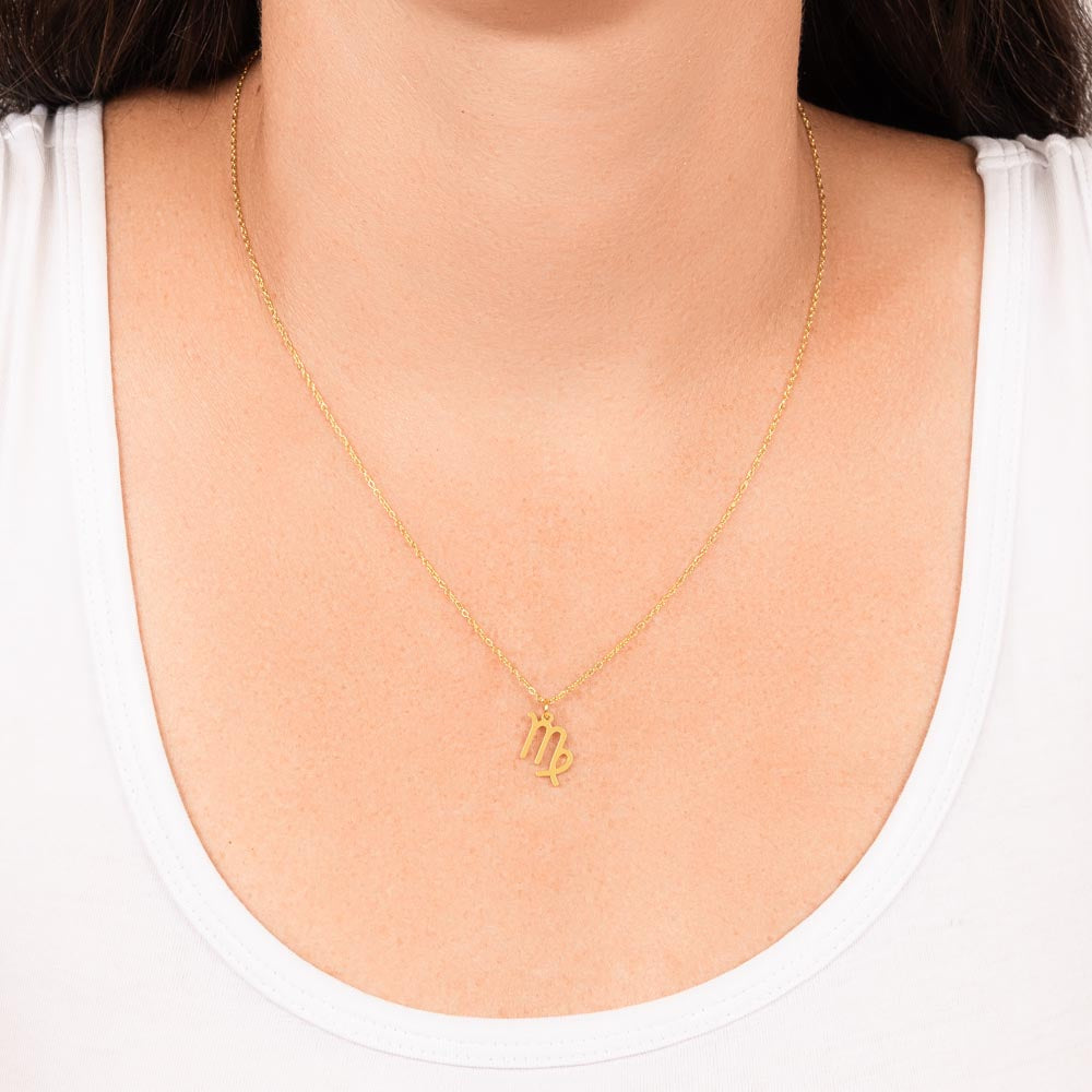 Virgo Zodiac Sign Necklace