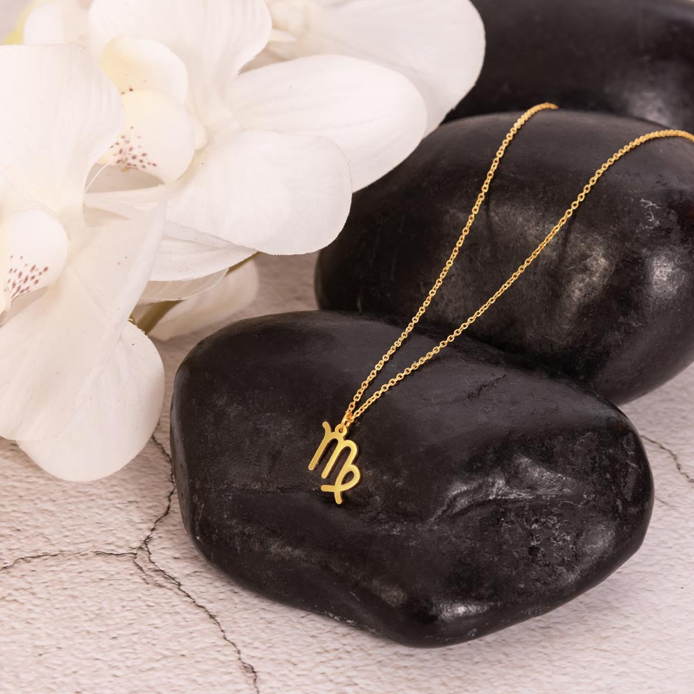 Virgo Zodiac Sign Necklace