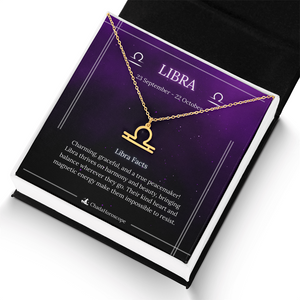 Libra Zodiac Sign Necklace