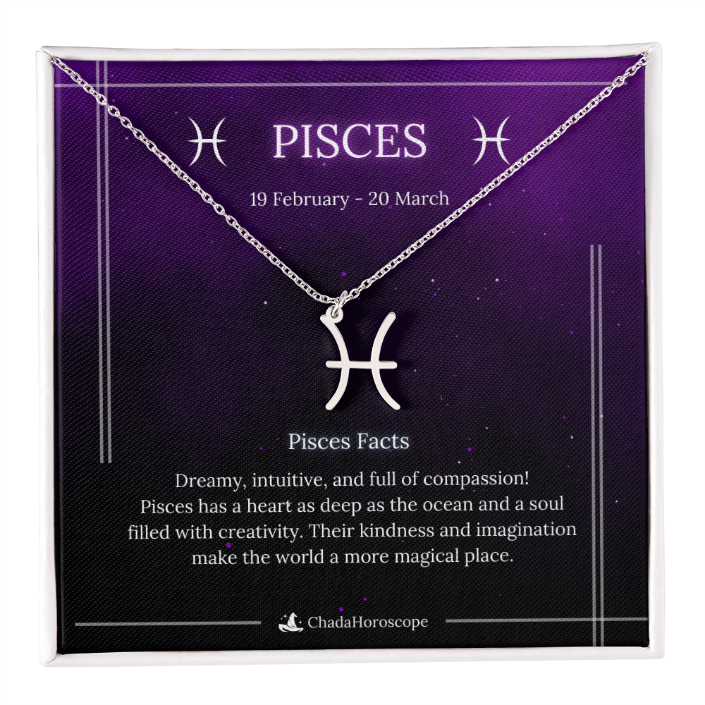 Pisces Zodiac Sign Necklace