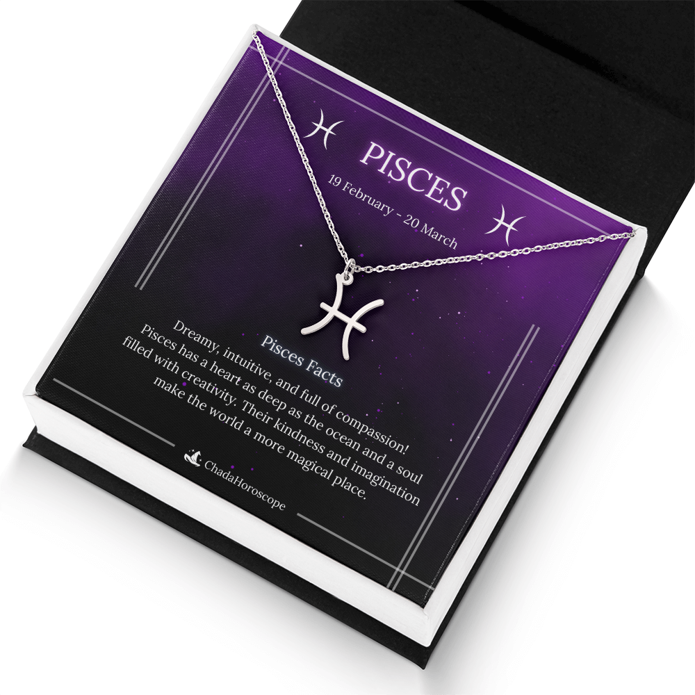 Pisces Zodiac Sign Necklace