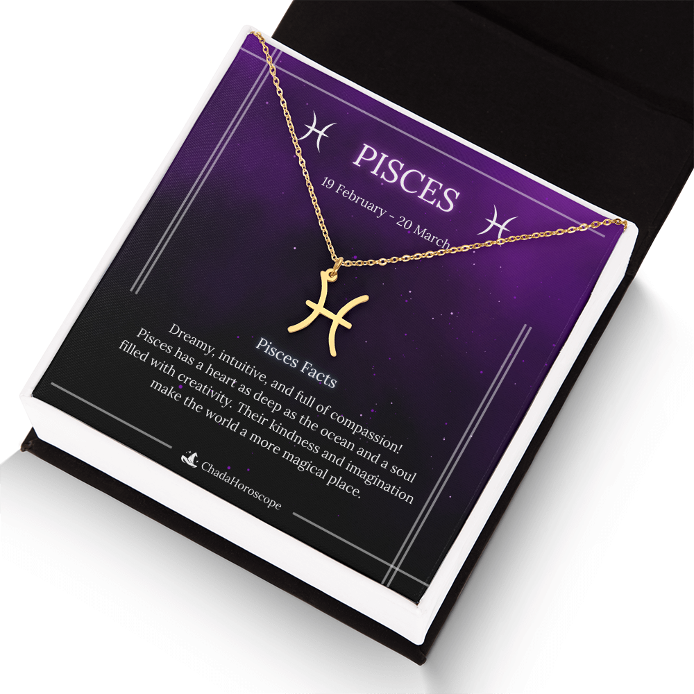 Pisces Zodiac Sign Necklace